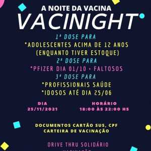 Tuparendi terá a "Vacinight", evento noturno para vacinar população