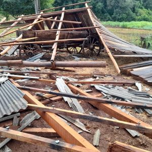 Temporal causou estragos em Linha Alpargatas - Boa Vista do Buricá