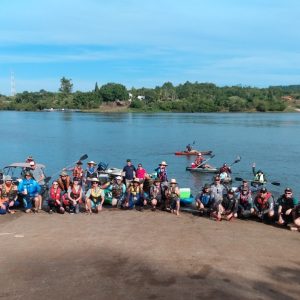 Encontro de caiaqueiros em Porto Mauá