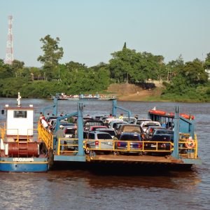 Travessia da balsa em Porto Mauá poderá ser interrompida   devido nível do Rio Uruguai