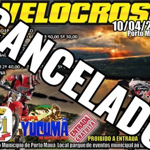 Cancelado evento de Velocross que aconteceria domingo em Porto Mauá