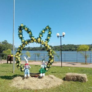 Porto Mauá decorada e linda  para receber turistas no período de Páscoa