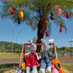 Porto Mauá decorada e linda  para receber turistas no período de Páscoa