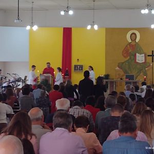 Celebração do Domingo de Ramos atrai grande número de fiéis  em Tuparendi