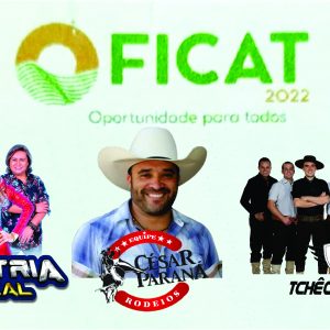 Três shows da Ficat já estão definidos