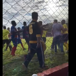 Jogo de futebol termina em pancadaria na cidade de Santo Augusto, CONFIRA O VÍDEO