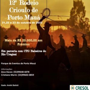 Começa na sexta o 12º Rodeio Crioulo de Porto Mauá