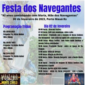 Confira a programação da Festa dos Navegantes de Porto Mauá