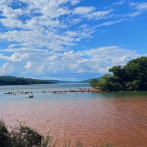 Município de Porto Mauá alerta para os perigos de se banhar em áreas impróprias no rio Uruguai