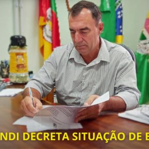 Leonel decreta situação de emergência em Tuparendi