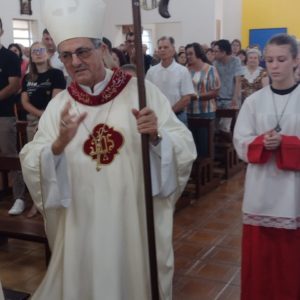 Presença do Bispo Dom Liro marca encerramento da Semana Santa em Tuparendi