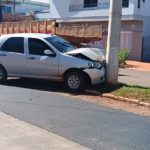 Mulher fica ferida em acidente no centro de Tuparendi