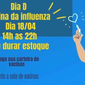 Dia 18 tem o “Dia D” da vacina contra influenza em Tuparendi