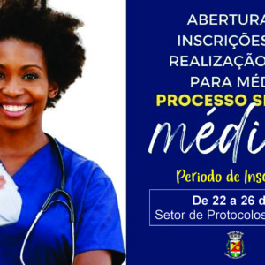 Prefeitura vai promover processo seletivo para contratação de médico