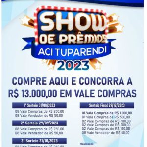 Realizado mais um sorteio da Campanha Show de Prêmios 2023