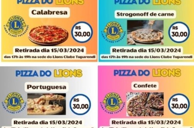 vem aí a pizza do lions