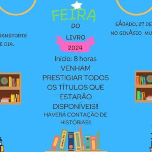 Próximo sábado  tem Feira do Livro em Porto Mauá