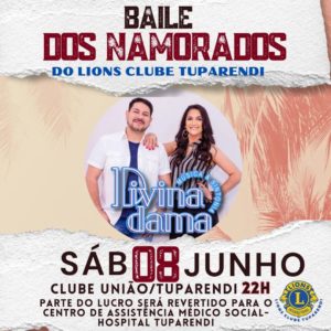 Lions Clube promove Baile dos Namorados dia 8 de junho