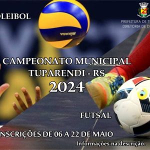 Abertas inscrições para o municipal de futsal e vôlei misto