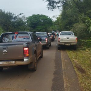 Interdição da ponte sobre o Rio Santa Rosa causa transtornos aos motoristas