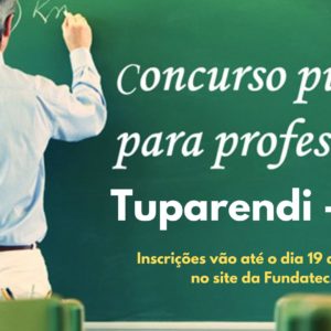 Abertas inscrições para concurso público para professor em Tuparendi