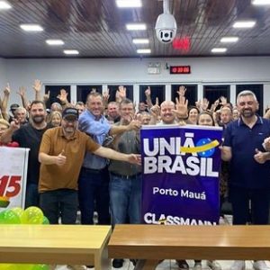 MDB e União Brasil promovem convenção e oficializam Manico e André Zamberlam como candidatos em Porto Mauá