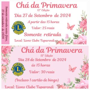 Lions Clube promove mais uma edição do Chá da Primavera