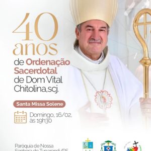 Próximo domingo tem Missa em homenagem ao Bispo Dom Vital Chitolina